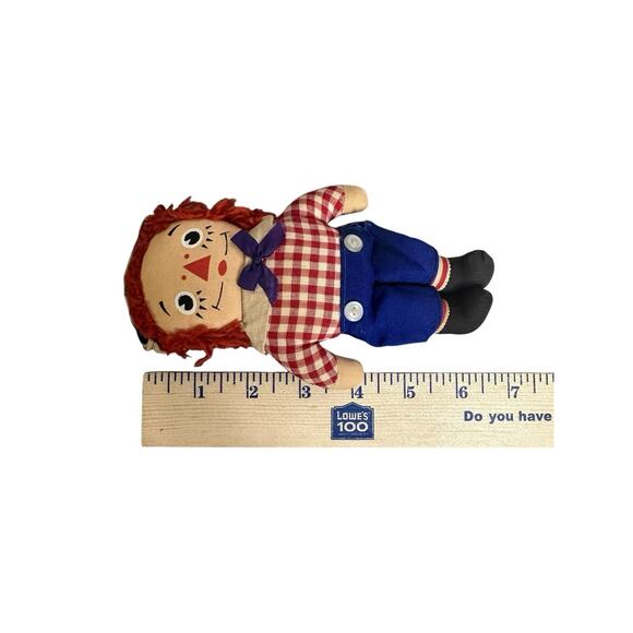 Vintage Knickerbocker 7 inch Raggedy Ann And Andy Small Dolls Lot of 4 - Picture 10 of 10